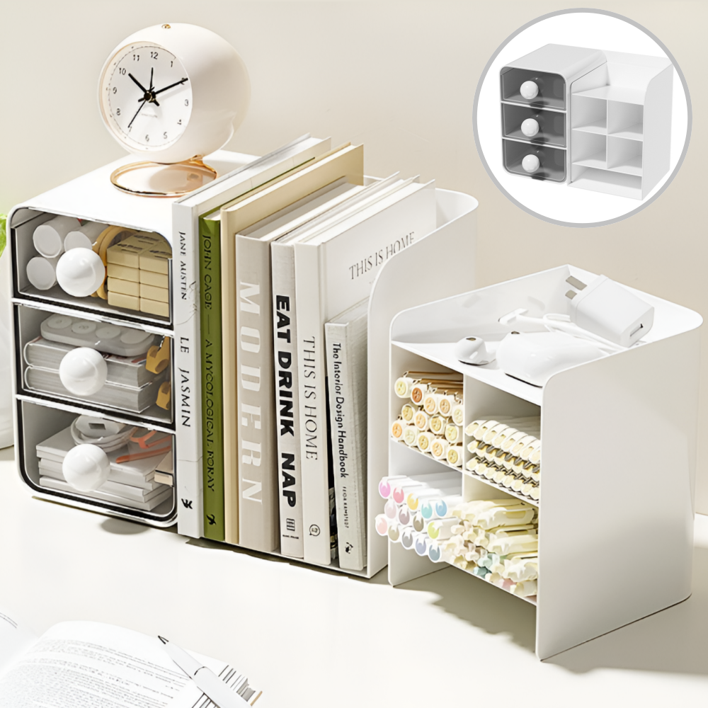 살림하루 펜통분리 3단 깔끔보관 책상 책꽂이 17,900원