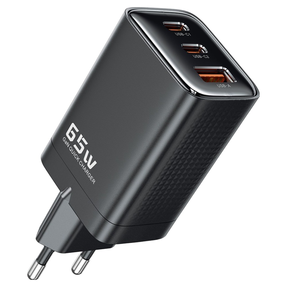 Toocki GaN PPS PD 65W 2C1A 3포트 초고속 멀티충전기, 1개, 블랙 39,900원