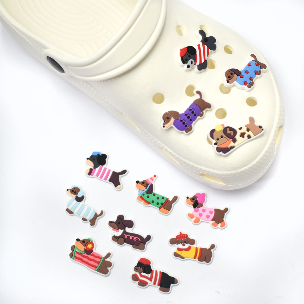 귀여운 강아지 신발 꾸미기 파츠 실내화 악세사리 12종 세트 혼합색상 7,900원