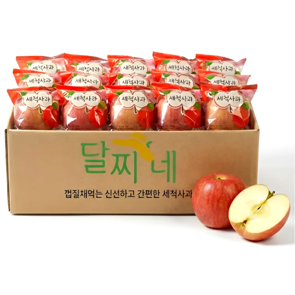 [타임특가] 달찌네 껍질째먹는 고당도 세척사과, 1개, 5kg 31,530원