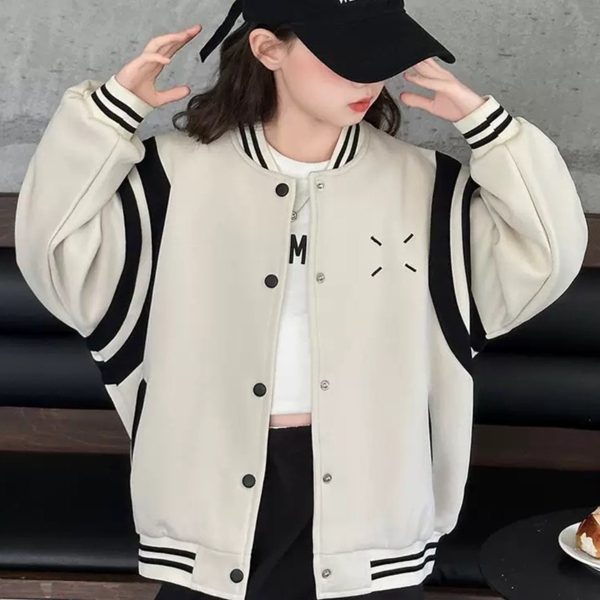 미니으니 학생 아이보리 야구 점퍼 [1261] 31,900원