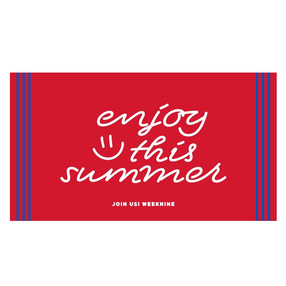 위크나인 스마일 비치타올 19,900원