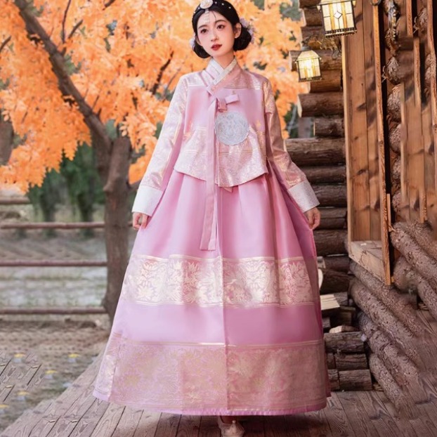 여성한복세트 상하복 한복 원피스 한국 전통 의상 적용 장면: 추석 가족 모임 사진 촬영 / 학원 졸업 사진 촬영 / 가무 공연 (고귀한 궁정 스타일 의상) 63,880원