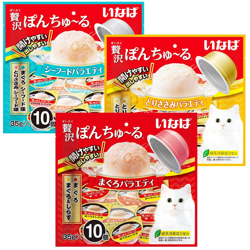 이나바 챠오퐁 퐁츄르 대용량 버라이어티팩 3팩 6가지맛, 호화시리즈 버라이어티팩 3종 콤보세트 30개입, 1개 27,650원