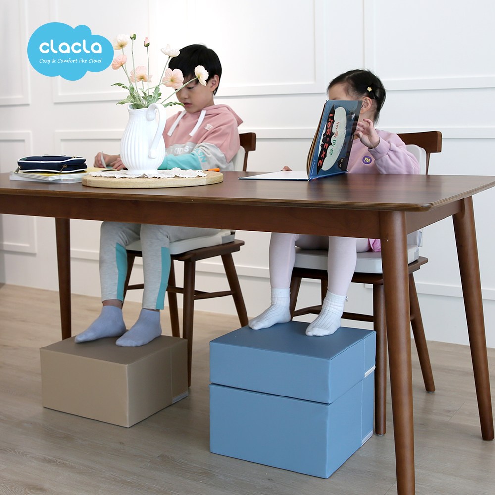 크라크라 어린이 스툴 쇼파 발받침대 보조의자, 딥브라운 21,500원