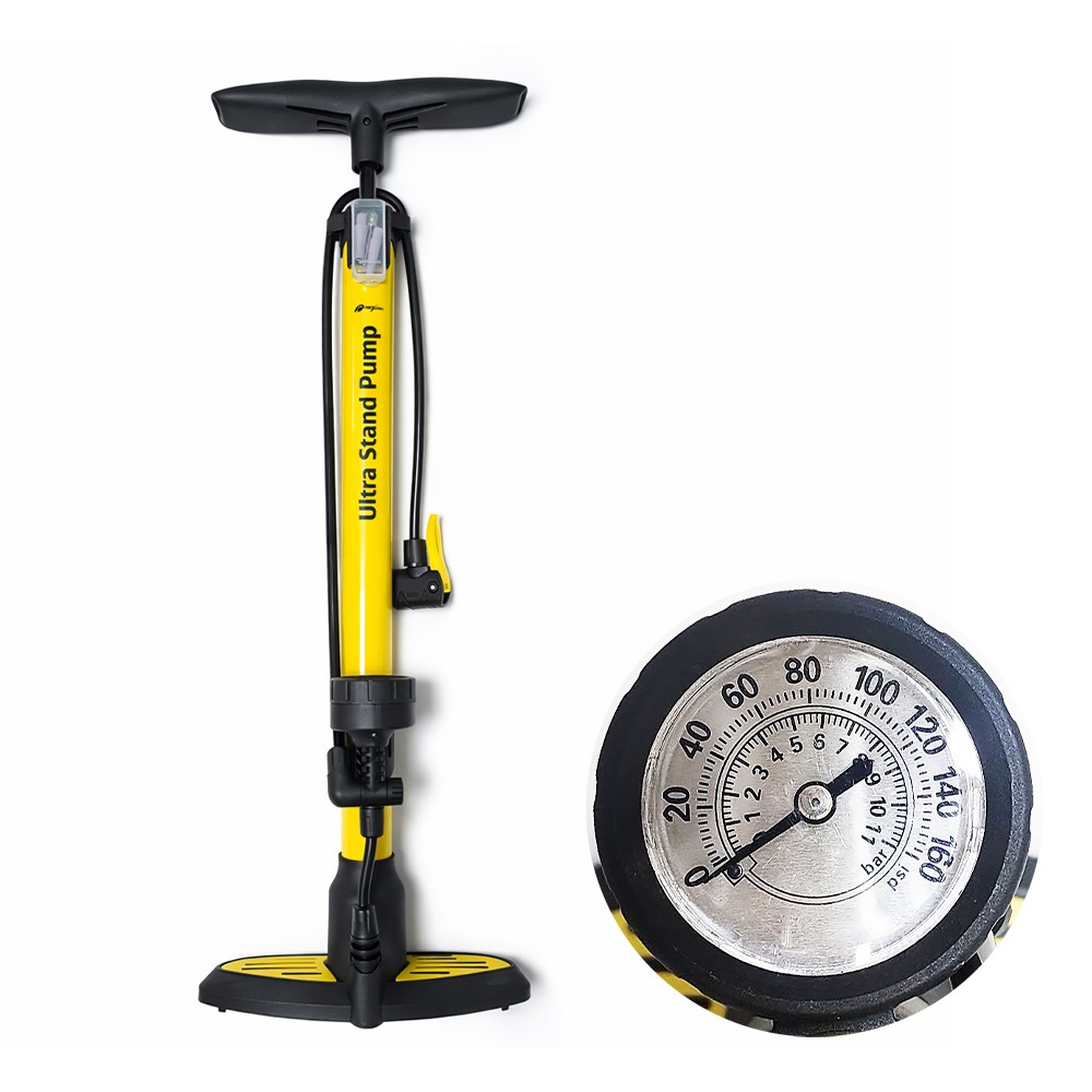 자전거 펌프 타이어 공기주입기 축구공 바람주입기, 1개, 옐로우/블랙 25,000원