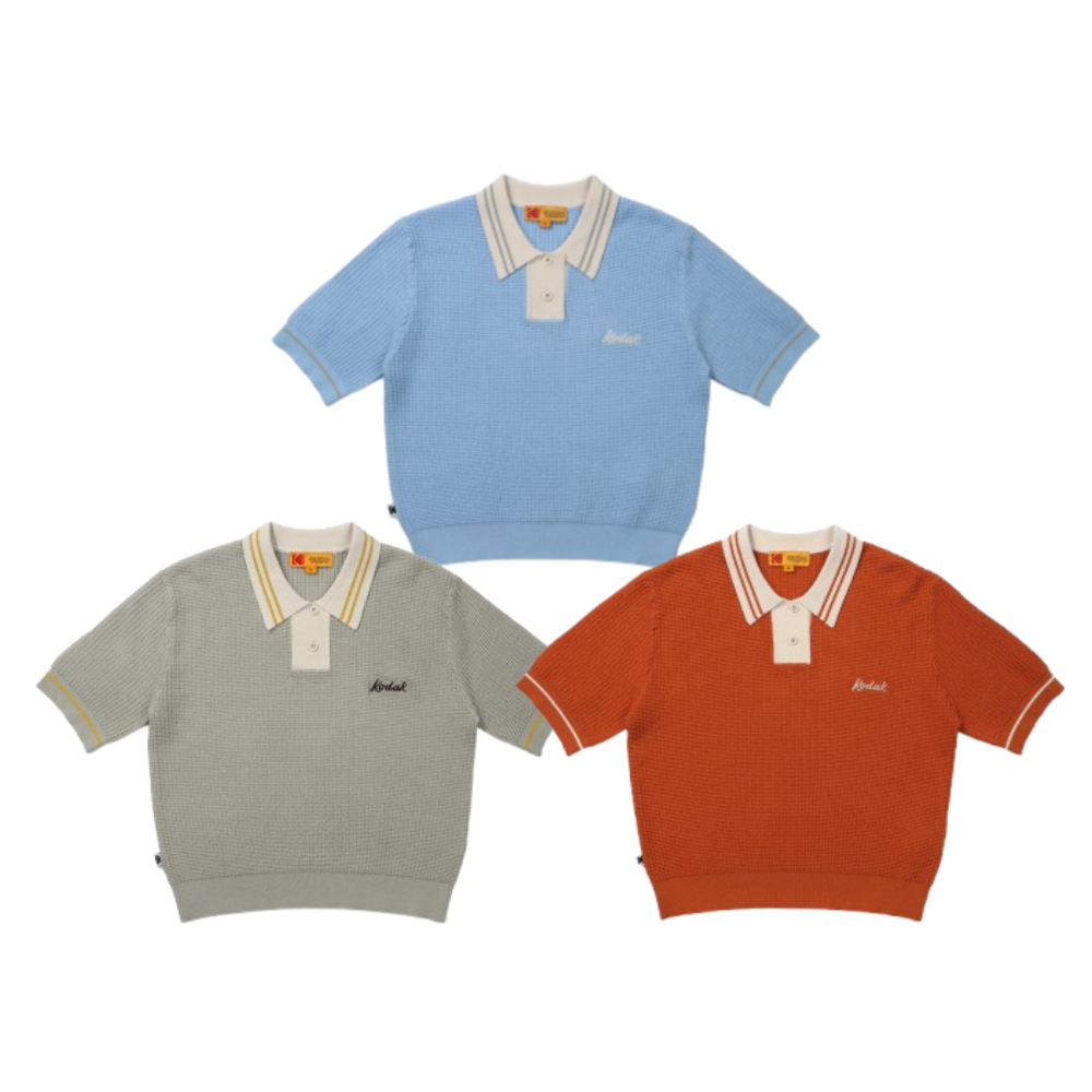 [국내매장판] 코닥 배색 포인트 카라 니트 우먼 택1-3color 143,000원