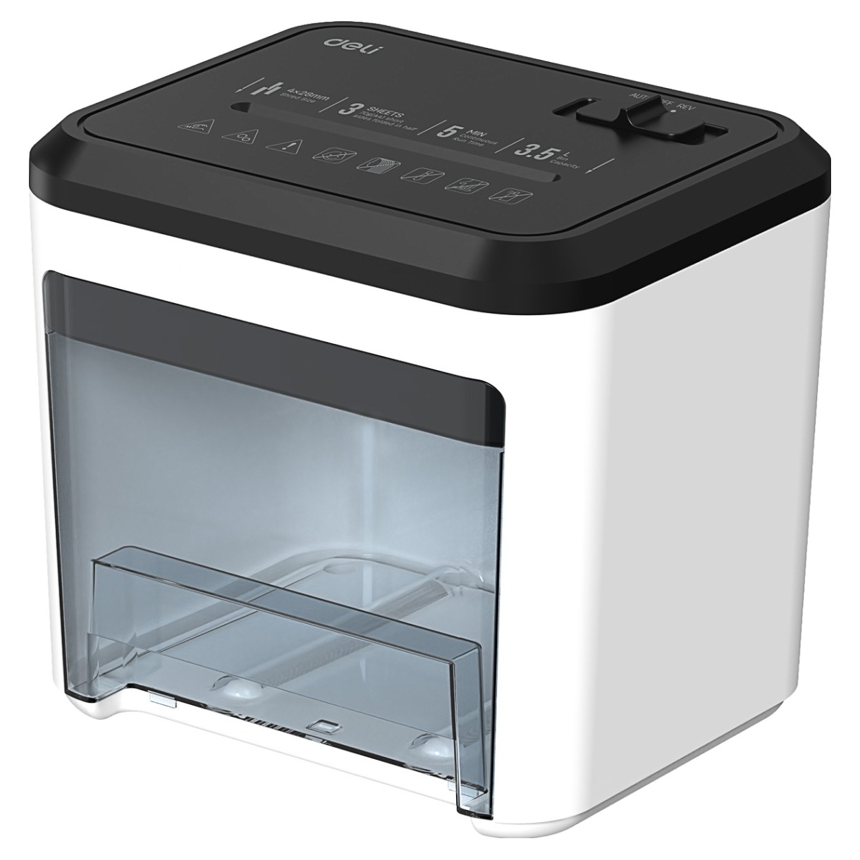 카피어랜드 저소음 문서세단기 초소형 3.5L, SC-A01, 화이트 + 블랙 38,700원