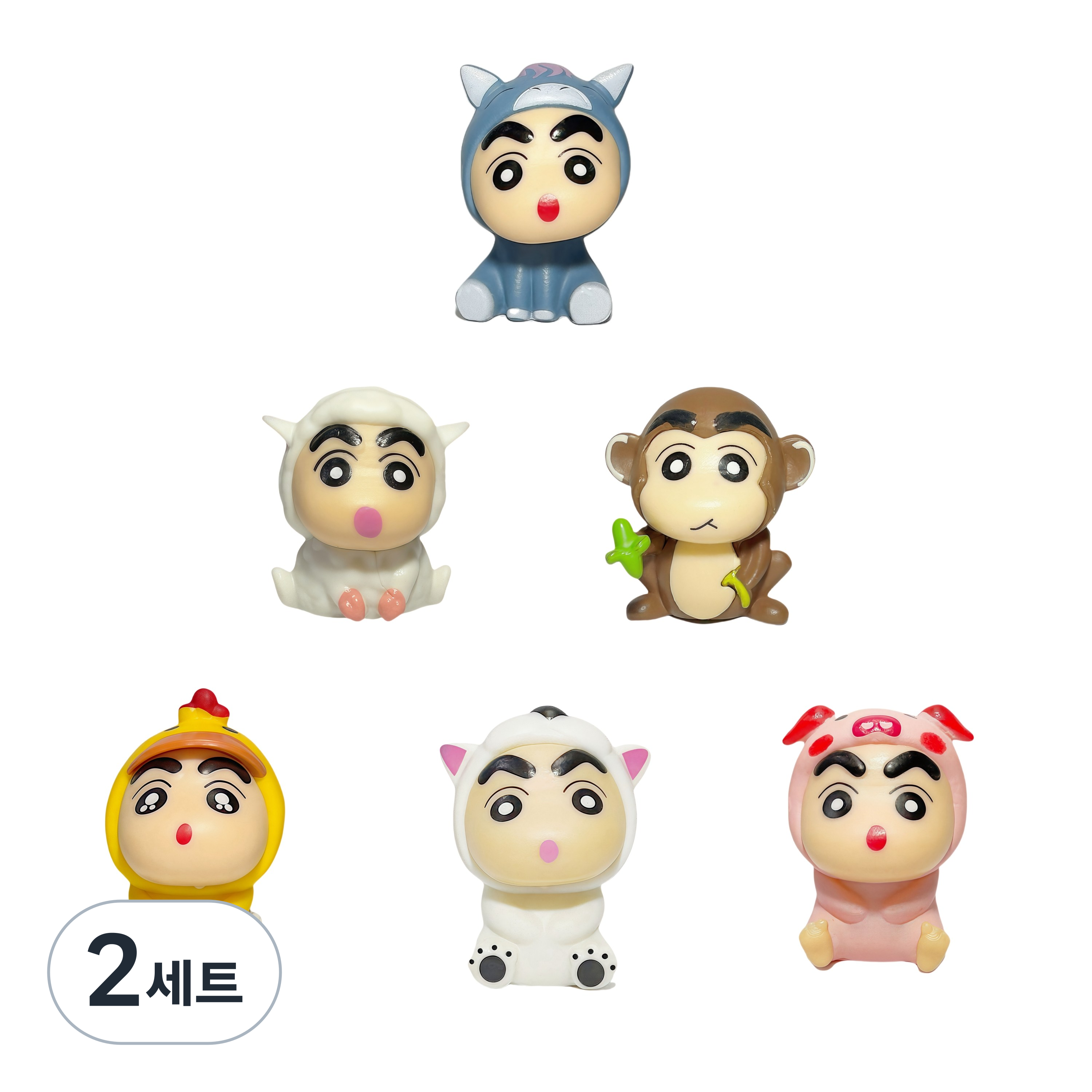 [귀여운 자동차 인테리어 소품] 짱구는 못말려 피규어 6종 세트,차량 대시보드 장식/자동차 꾸미기 인형, 2세트, 짱구6종세트Style2 29,990원