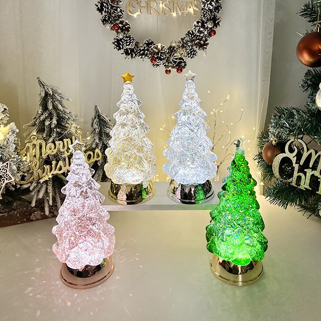 얼음 별 투명 트리 오르골 소사이즈 스노우볼 크리스마스워터볼 연말선물 LED  무드등 차박 캠핑 램프 38,000원