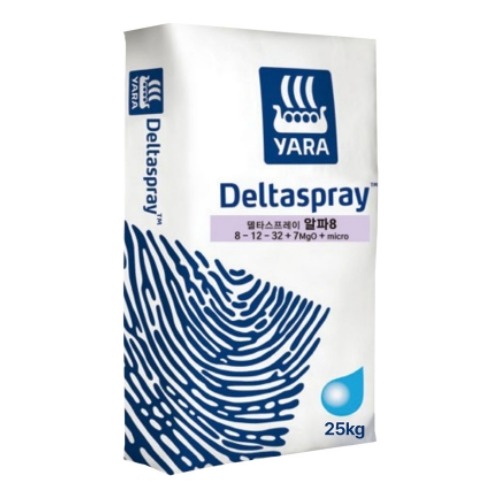 야라 델타스프레이 알파 8 - 전작기용 질소 인산 가리 복합비료, 25kg, 1개 186,400원