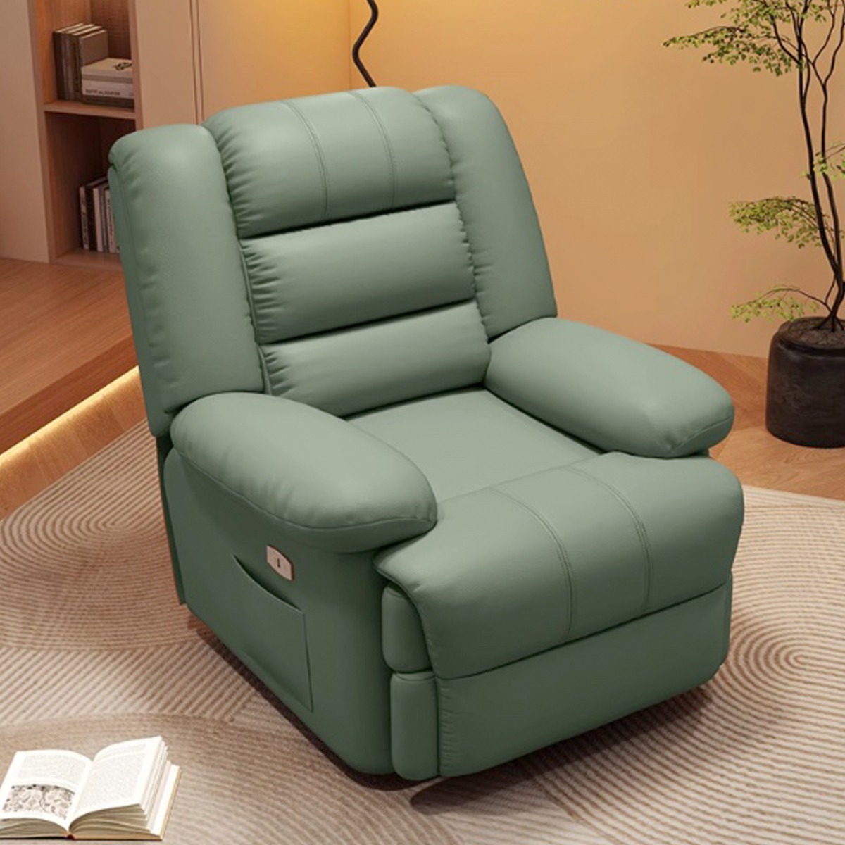 코지핏 전동 리클라이너 1인용 안마의자 무중력 회전 모션 소파 마사지 거실 홈카페 휴식용 319,000원