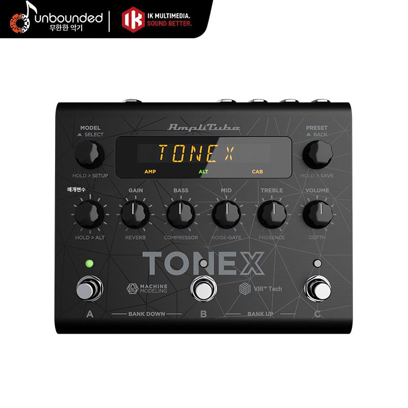 IK Multimedia 톤엑스원 TONEX 사운드 이펙터 톤엑스 기타 싱글 이펙터 미니 1,406,200원