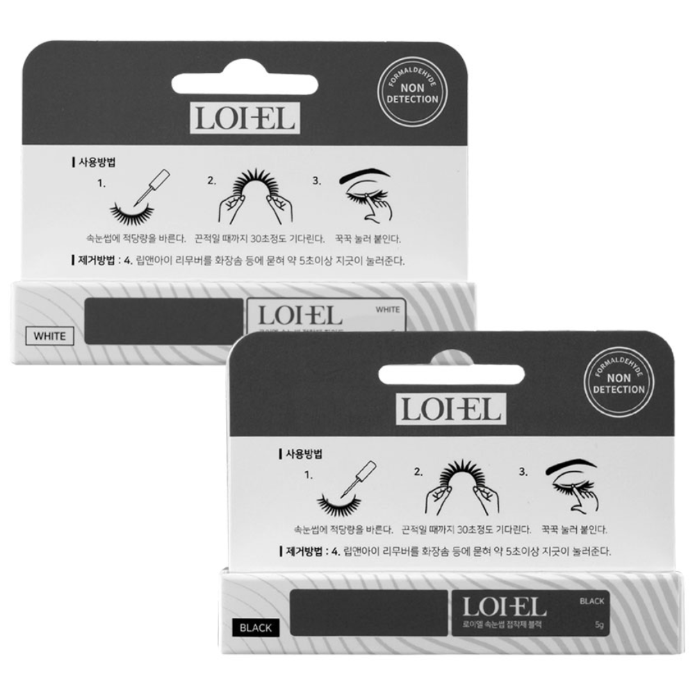 2개 로이엘 속눈썹 접착제 글루 5g 속눈썹풀, 1개, 속눈썹풀(화이트)2개 8,500원