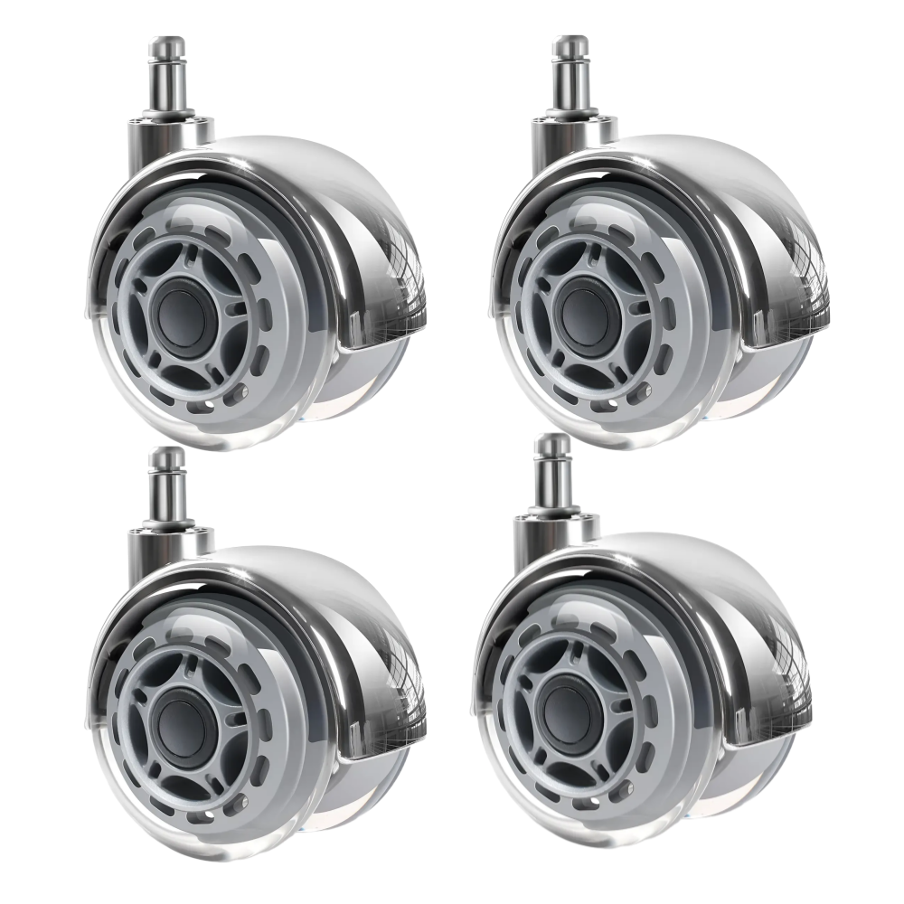 유니캐스터 무소음 우레탄 의자바퀴 쌍바퀴, 그레이, 4개 25,590원