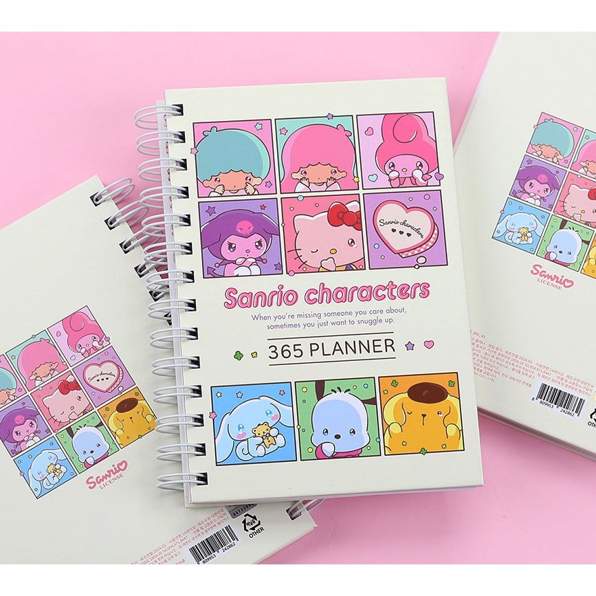 산리오 캐릭터 다이어리 데일리 플래너 만년형 연간 월간 주간 메모 노트, 산리오캐릭터 12,000원
