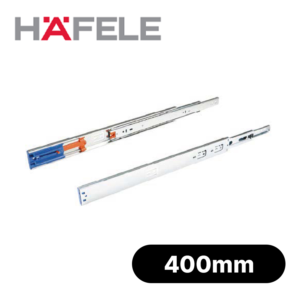 헤펠레 3단 댐핑레일 45폭 400mm 서랍레일 1조, 가구레일 피스포함 13,100원