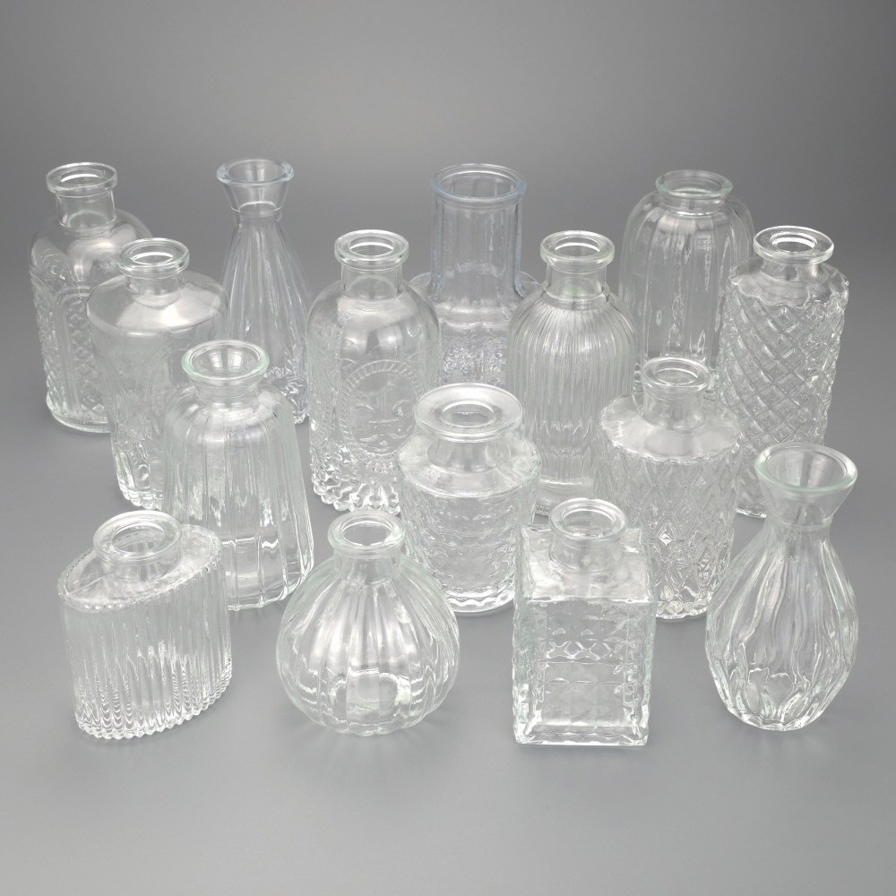 미니 유리 화병 엔틱 작은꽃병 한송이화병 디퓨저병 900원