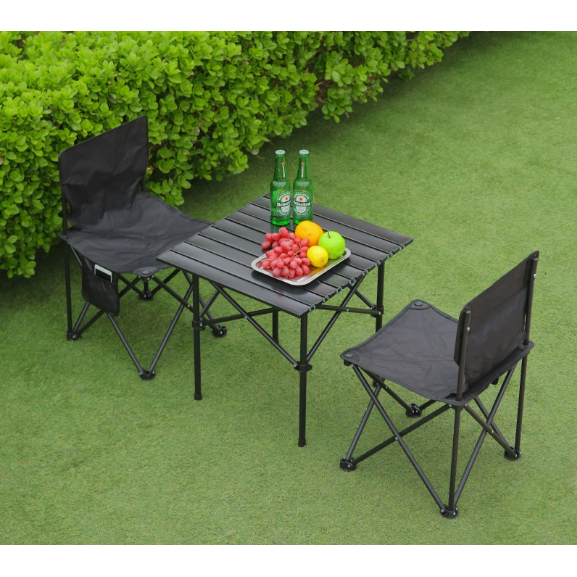 하루꿈 캠핑 테이블 의자 세트 2인/4인 접이식 피크닉 휴대용 야외 경량 롤테이블 체어 45,800원