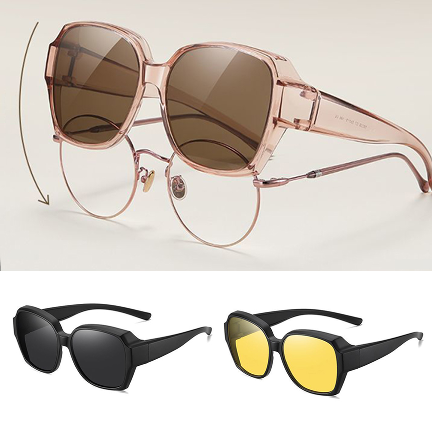 LICOV 편광 클립온 선글라스 안경착용자용 안경위에 끼우는 덮경 22,400원