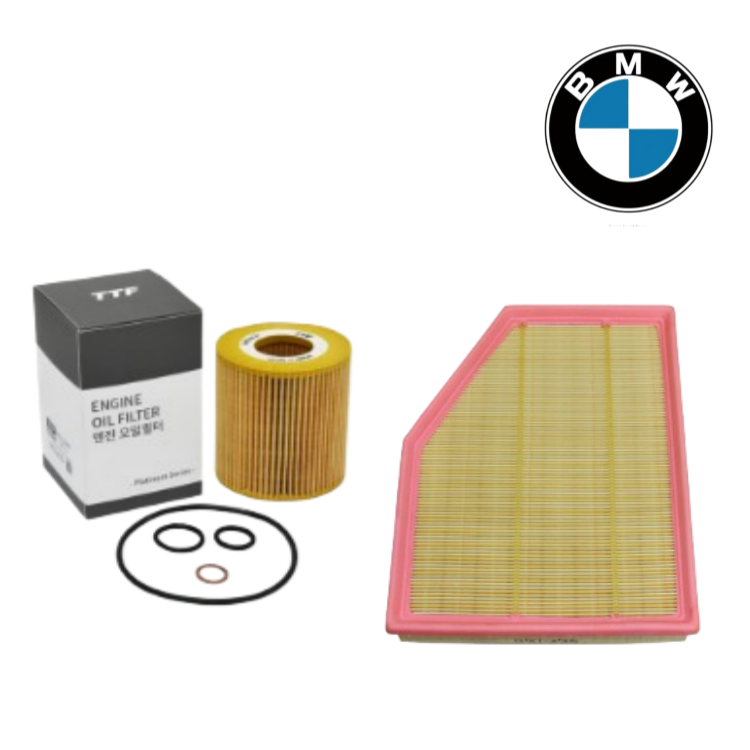 BMW 5시리즈 F바디 TTF엔진오일필터 + 에어필터 세트, 1개, 520d (N47) 37,000원
