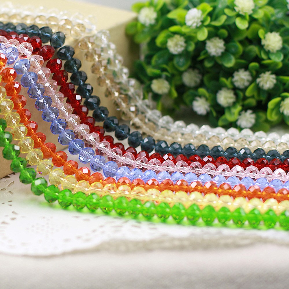 패싯비즈 론델컷 2mm 크리스탈 섬세한 팔찌 목걸이 만들기 재료 고급 비즈공예 DIY 2,000원