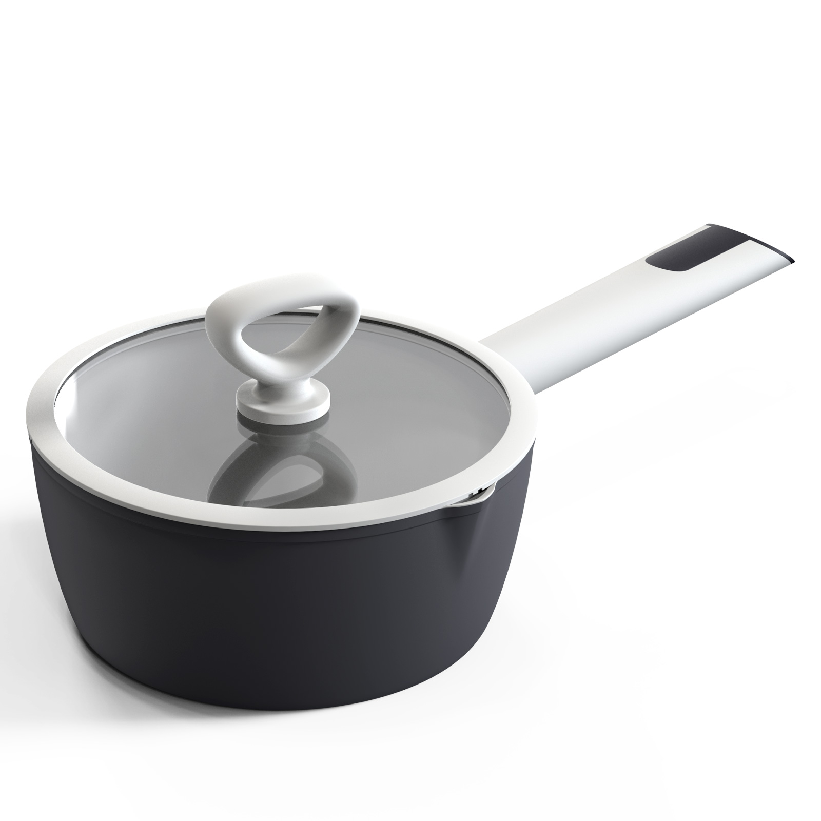 AURURA 냄비 이유식냄비 라면냄비 인덕션 가스레인지 겸용 세라믹코팅 주방용 조리기구 모던 스타일 주방용품 SM011, 1개, 모던 톤의 그레이, 18cm 32,800원