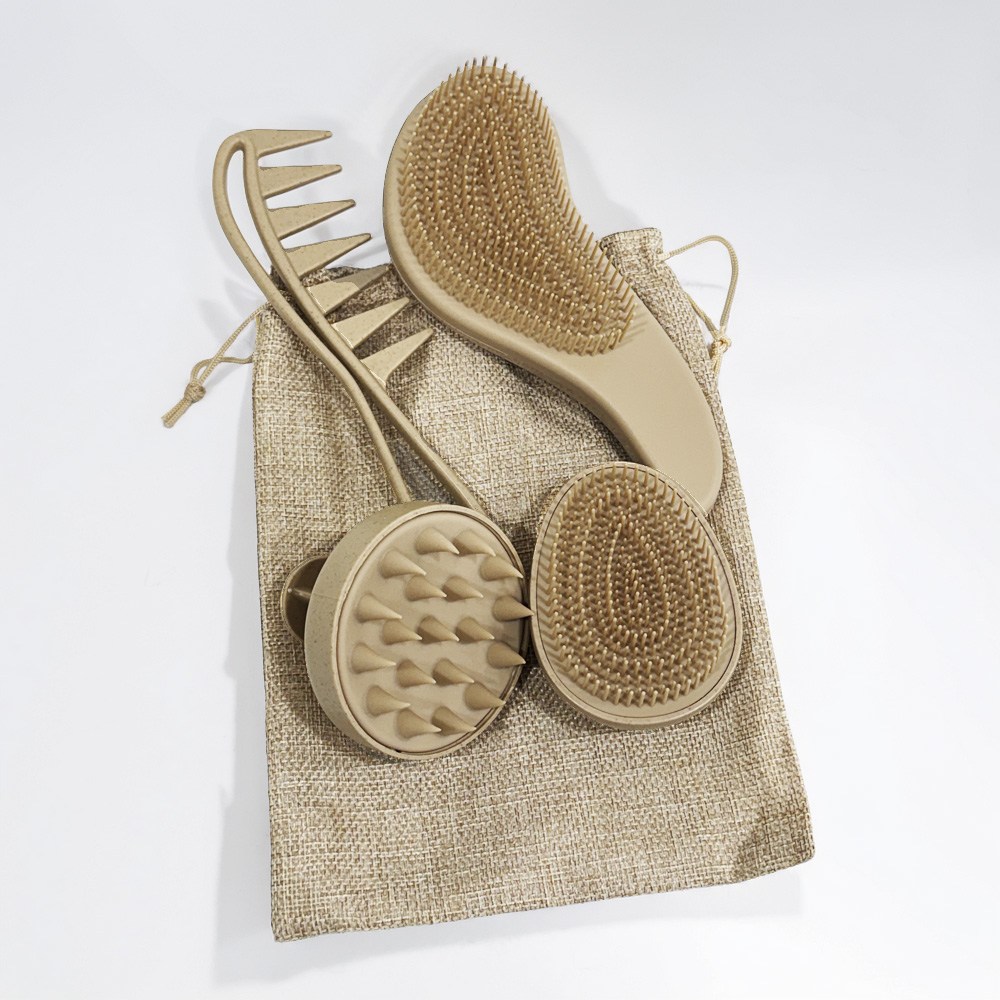 데일리 헤어브러쉬 세트(4종) 두피마사지 케어 엉킴방지 디탱글 미니브러쉬 머리빗, 1 19,000원