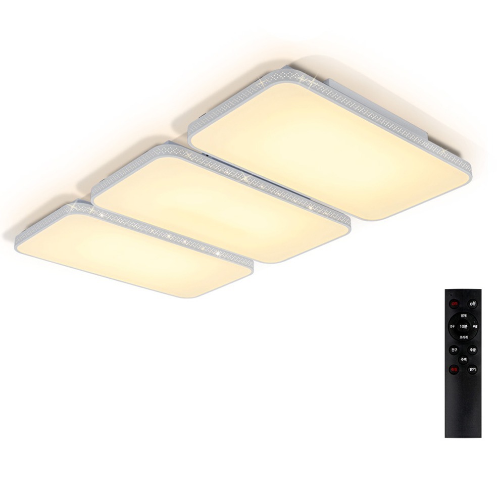 연하 라온 거실 천장등 LED200W 리모컨 플리커프리, 주광색 + 전구색 + 주백색 192,170원