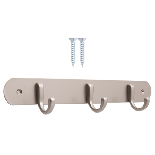 철물파크 벽옷걸이 후크 판옷걸이 3구 + 설치피스 2p 세트, 실버, 1세트 13,000원