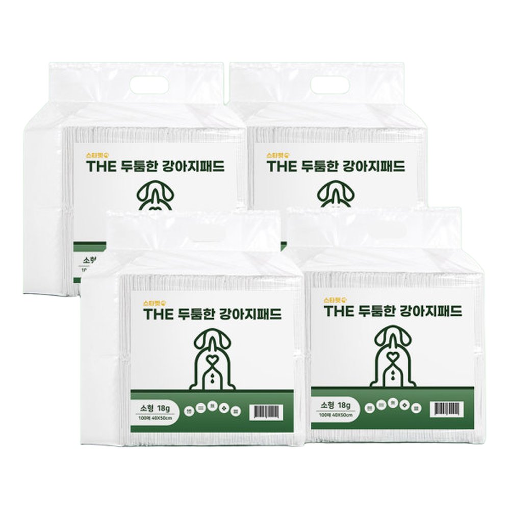(지마켓옥션단독) 스타펫 THE 두툼한 강아지 배변패드 소형 18g 400매 논슬립 / 특대형 80g 60매 32,210원