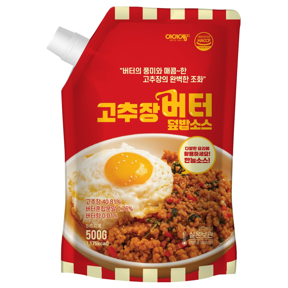 아이엠소스 고추장버터덮밥소스 비빔밥, 1개, 500g 14,000원