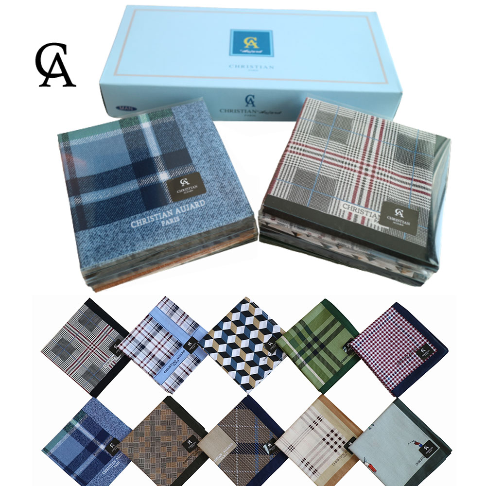 CA 크리스찬오자르 남자손수건 10매입 나염 손수건 선물용 개별케이스 19,800원