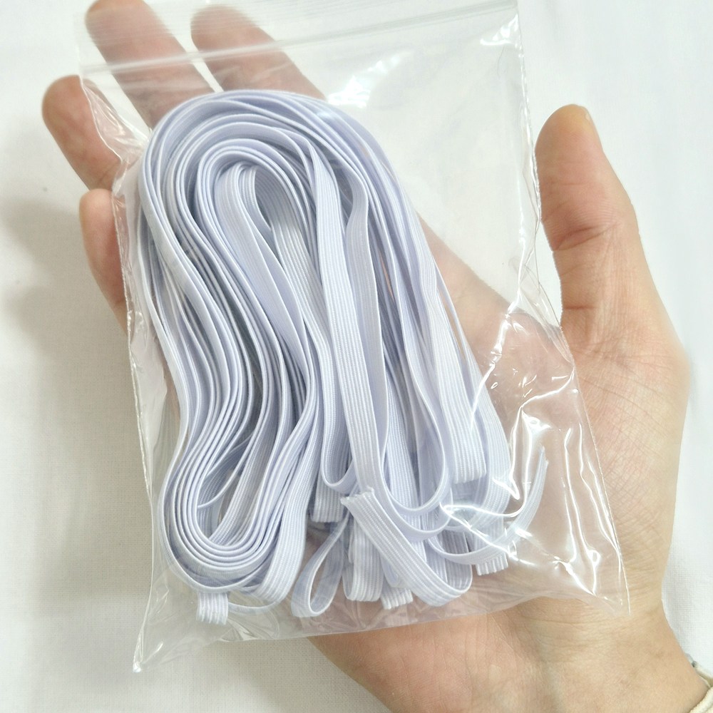 골지 납작 허리고무줄 바지고무줄 고무밴드, 1개, 4MM(화이트) 10yard 4,990원