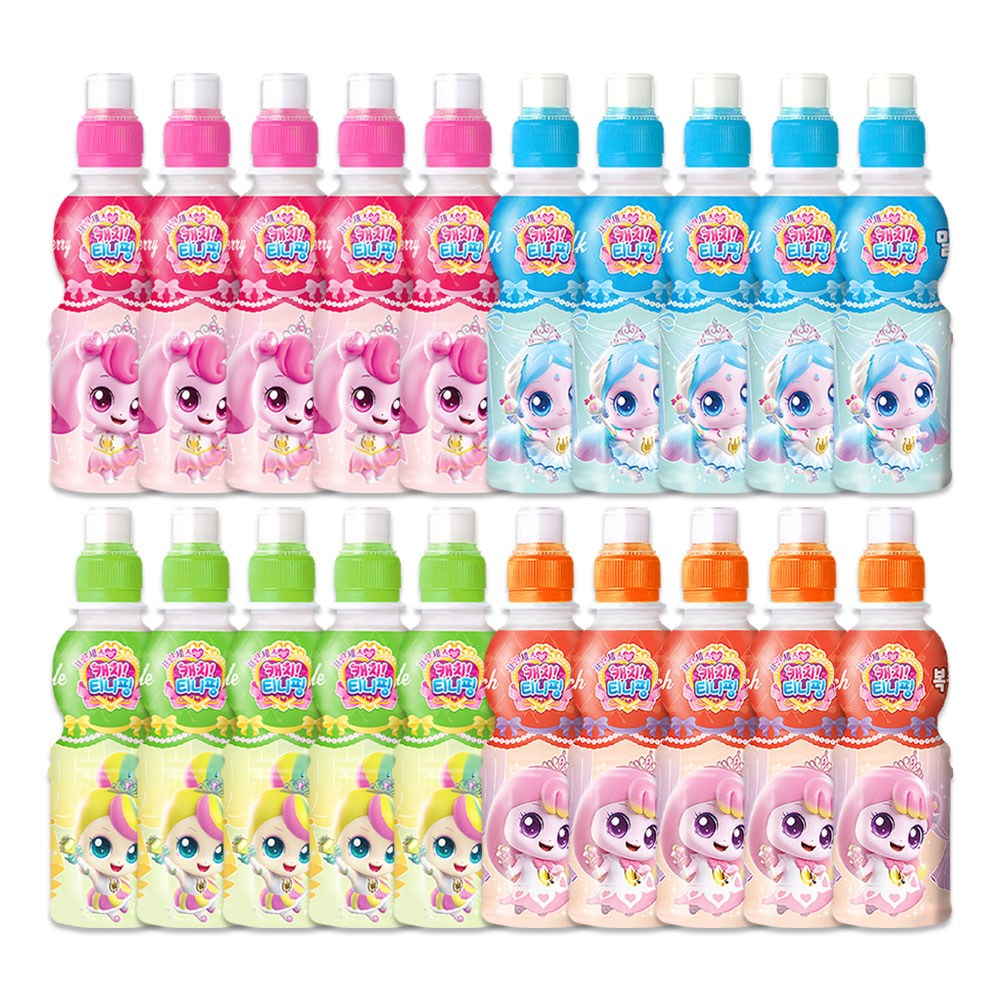 캐치티니핑 페트 음료수 4종 (딸기+밀크+사과+복숭아), 200ml 23,720원