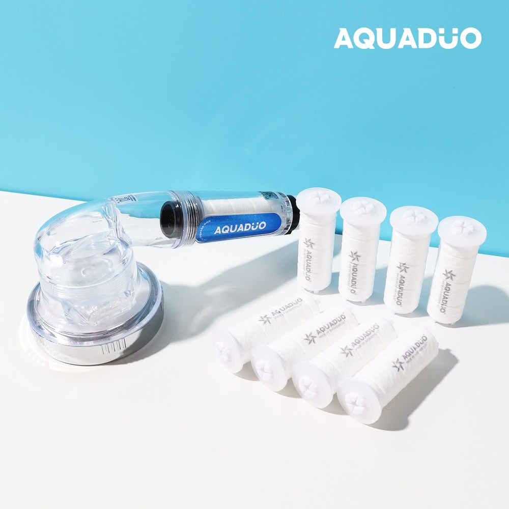 아쿠아듀오 SF-1000 싱크대수전용 주방필터헤드 핸디 와이드+녹물필터 8ea 37,800원