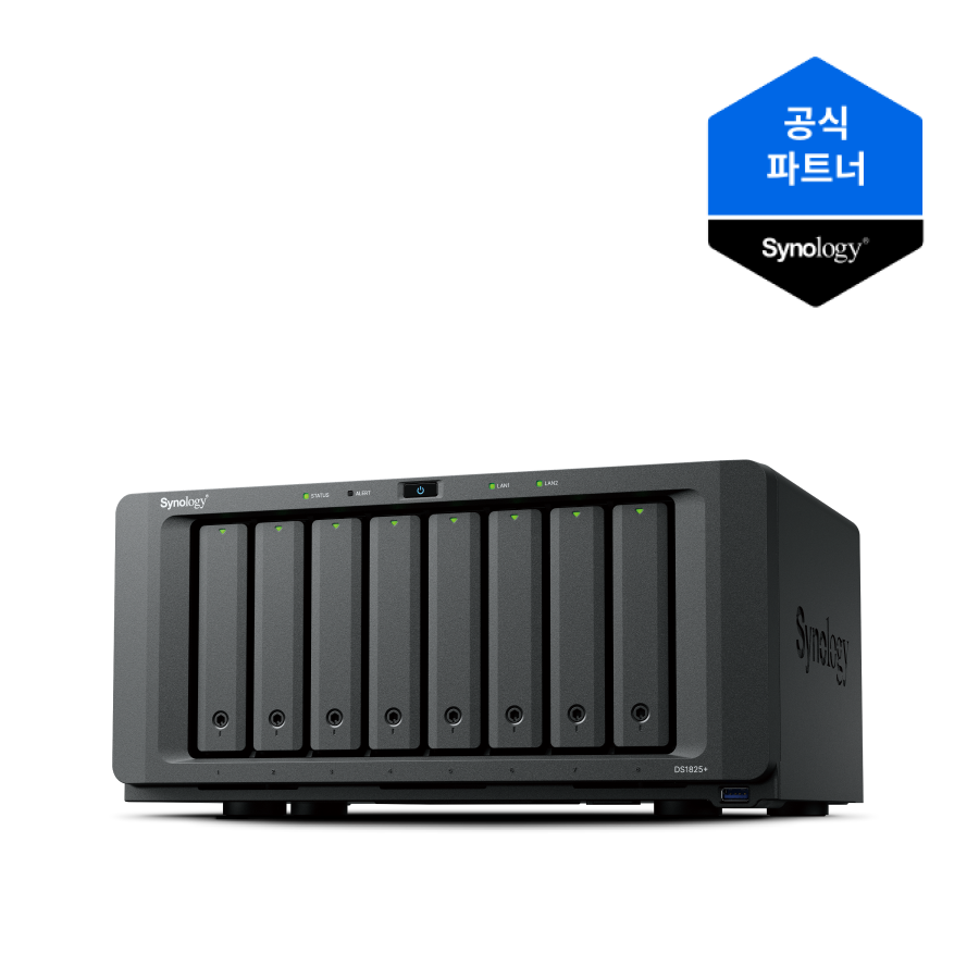 [ 시놀로지 공식총판 ] 시놀로지 나스 DS1825+ NAS 8bay DiskStation 하드미포함 1,870,000원