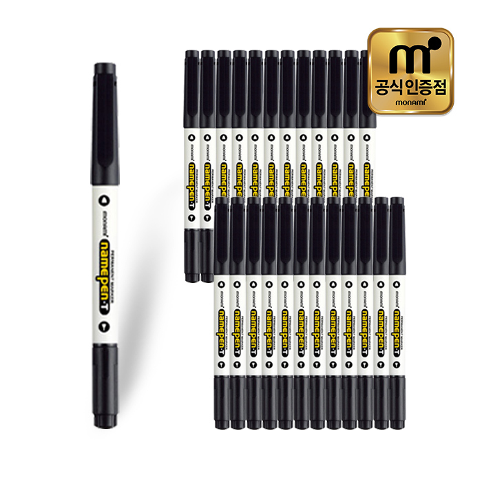 모나미 트윈네임펜T 검정 24자루 세트 26,700원