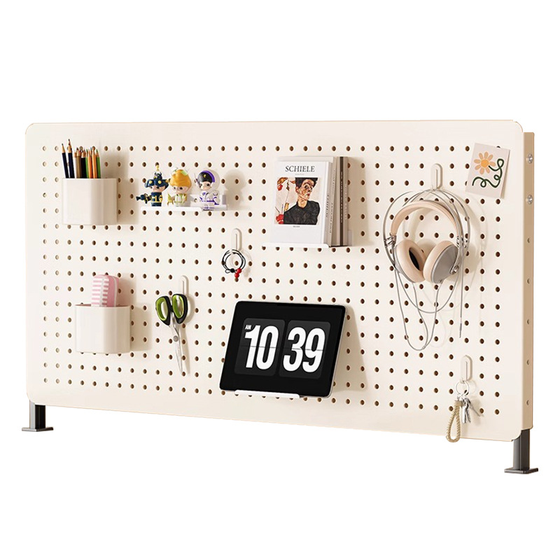 SPEEDBOX 다용도 철제 테이블 타공판 책상 수납 인테리어 높이 조절 선반 80*40cm 42,900원