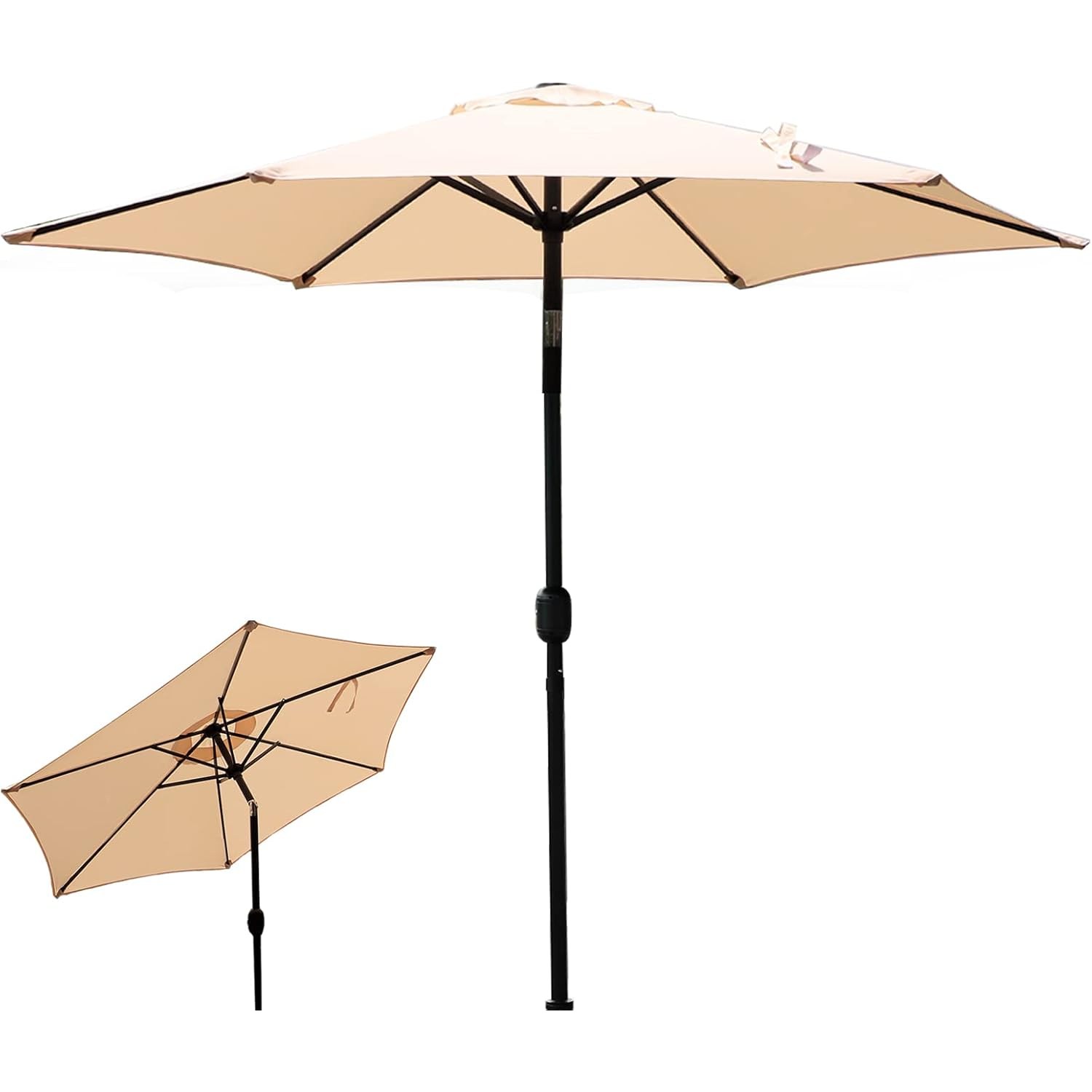 낚시 파라솔 심플 대형 사각 파라솔 전원주택 마당 정원 야외용 테라스 루프탑 테라스 야외 원터치 다용도 경량 캠핑 야외 파라솔 230cm 4-5 인용, 아이보리 48,000원