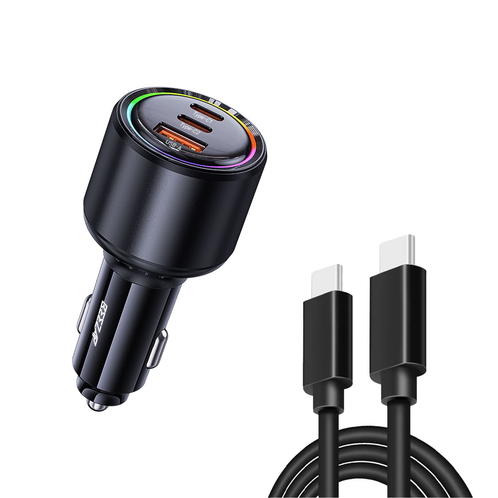 비잽 175W 3포트 차량용 초고속 충전기 + 100W 케이블 세트, 블랙, BZCCA175 24,800원