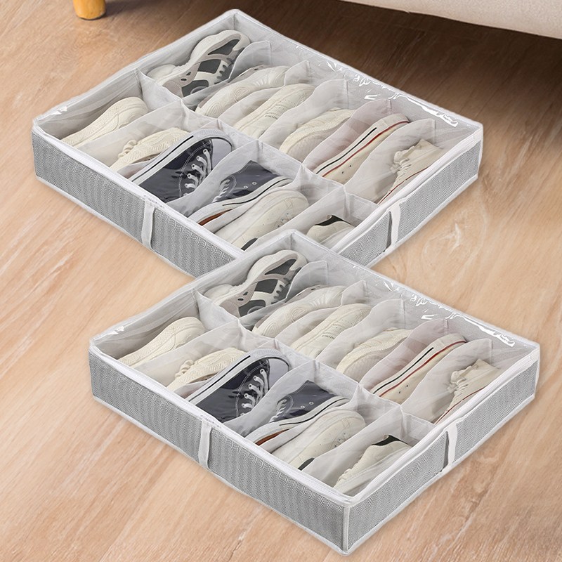 디모어 방수 부직포 운동화 접이식 신발 보관함, 라이트그레이, 2개 14,900원