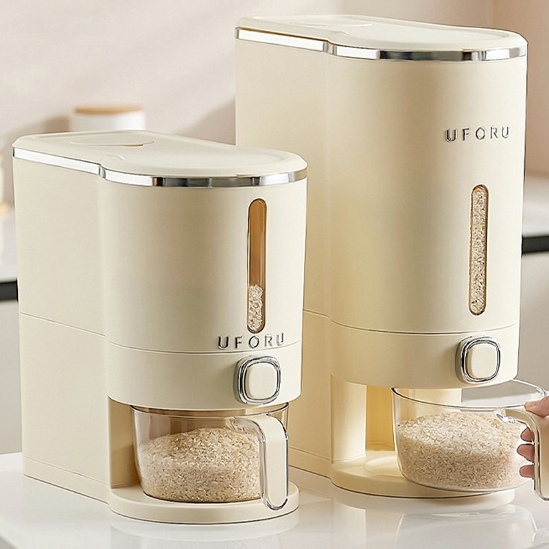 베어플 원터치 쌀통 보관 용기 밀폐 디스펜서 1개, 1개 28,400원