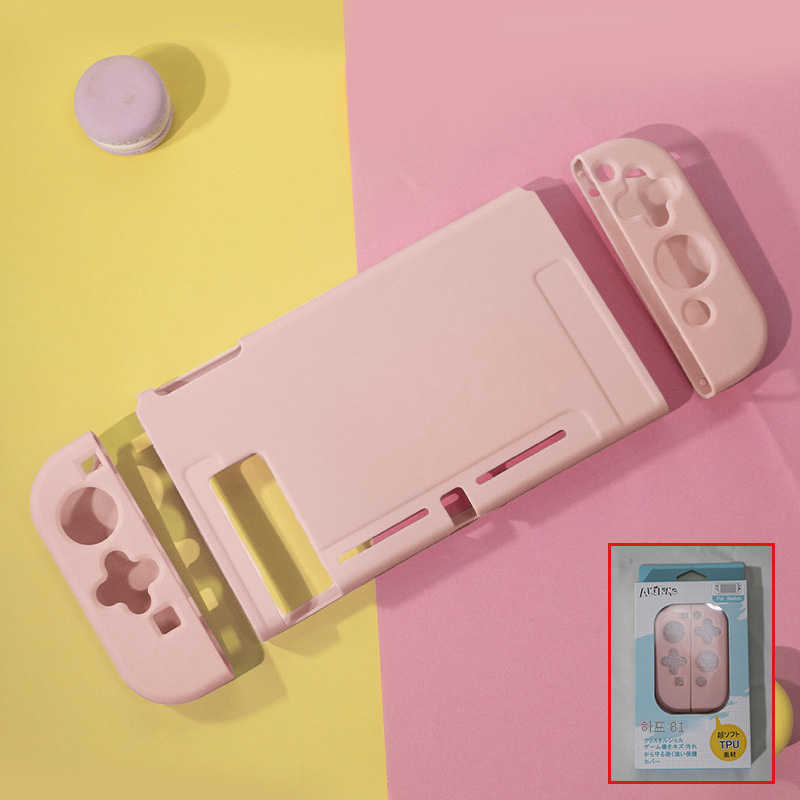 닌텐도 스위치 케이스용 TPU 실리콘 일체형 소프트케이스 풀백 ns 핸들커버 스크럽케이스부품 18,000원