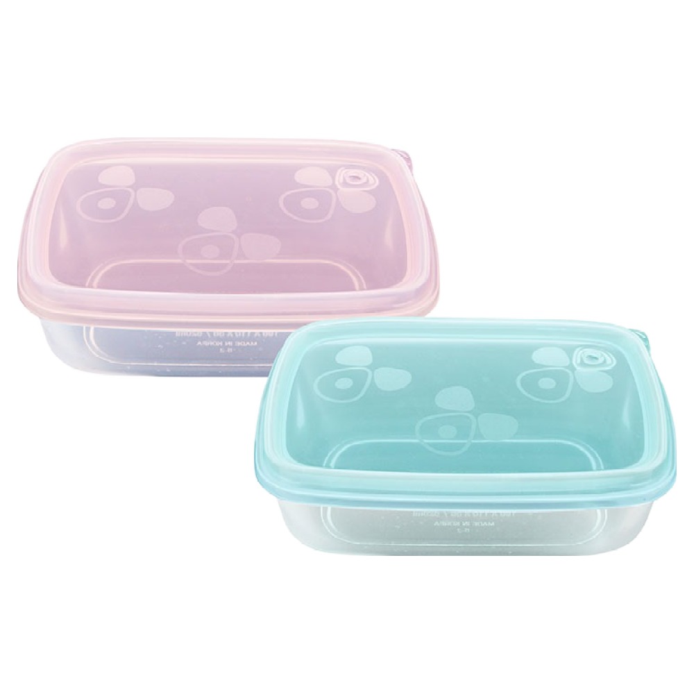 실리팟 실리콘 직사각 냉동밥 보관용기 2종 세트 핑크, 민트, 1세트, 620ml 18,620원