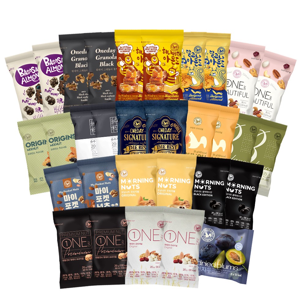 산과들에 한줌견과 맛보기팩 31 하루한줌견과, 1세트, 622g 21,900원