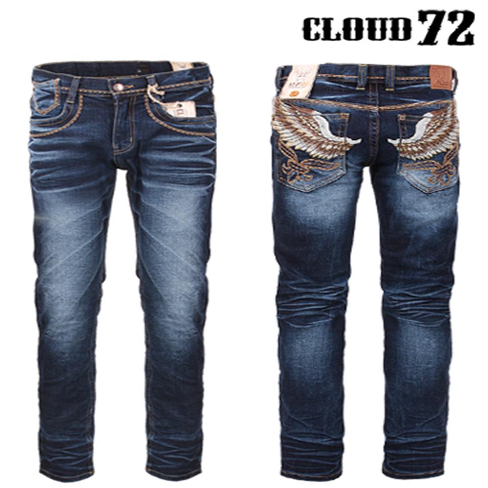 기사미 클라우드72 날개청바지 자수청바지 라이더청바지 바이크진 Cloud72 664 Blue 105,800원