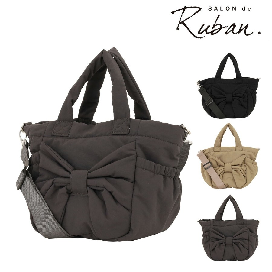살롱 드 루반 여성 토트백 핸드백 SALON de RUBAN 2WAY 숄더백 리본 귀여운 94,500원