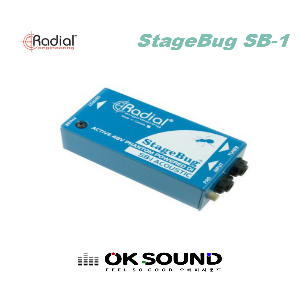 RADIAL StageBug SB-1 레디알 액티브 어쿠스틱 DIBOX 다이렉트박스 163,000원