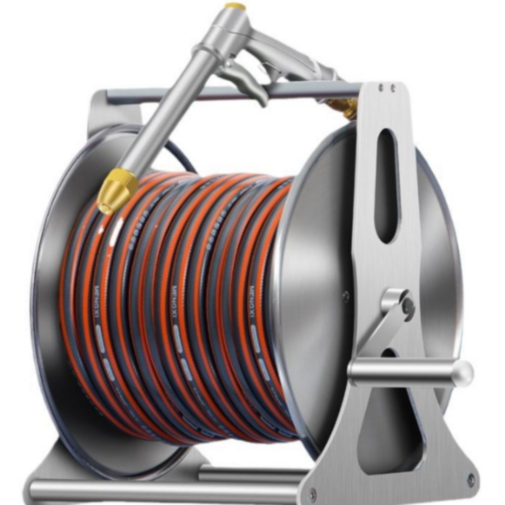 스테인리스 스틸 그레이 최고급 스테인레스 릴호스 고압 분사기 정원 호수 물, 72m 169,000원